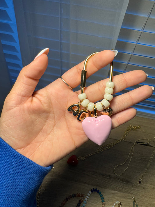 Beaded Carabiner Keychain