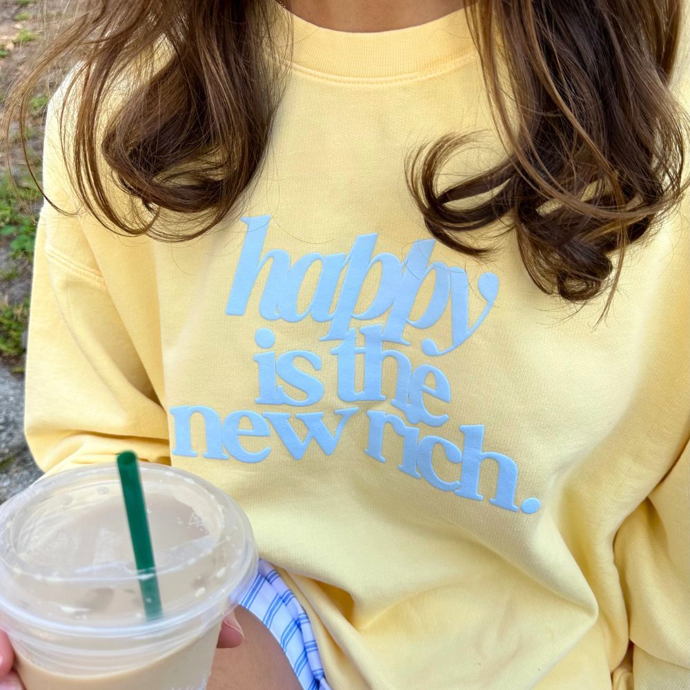 Happy Looks Good On You Mockneck